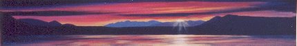 Sunset Atlin Lake 2001